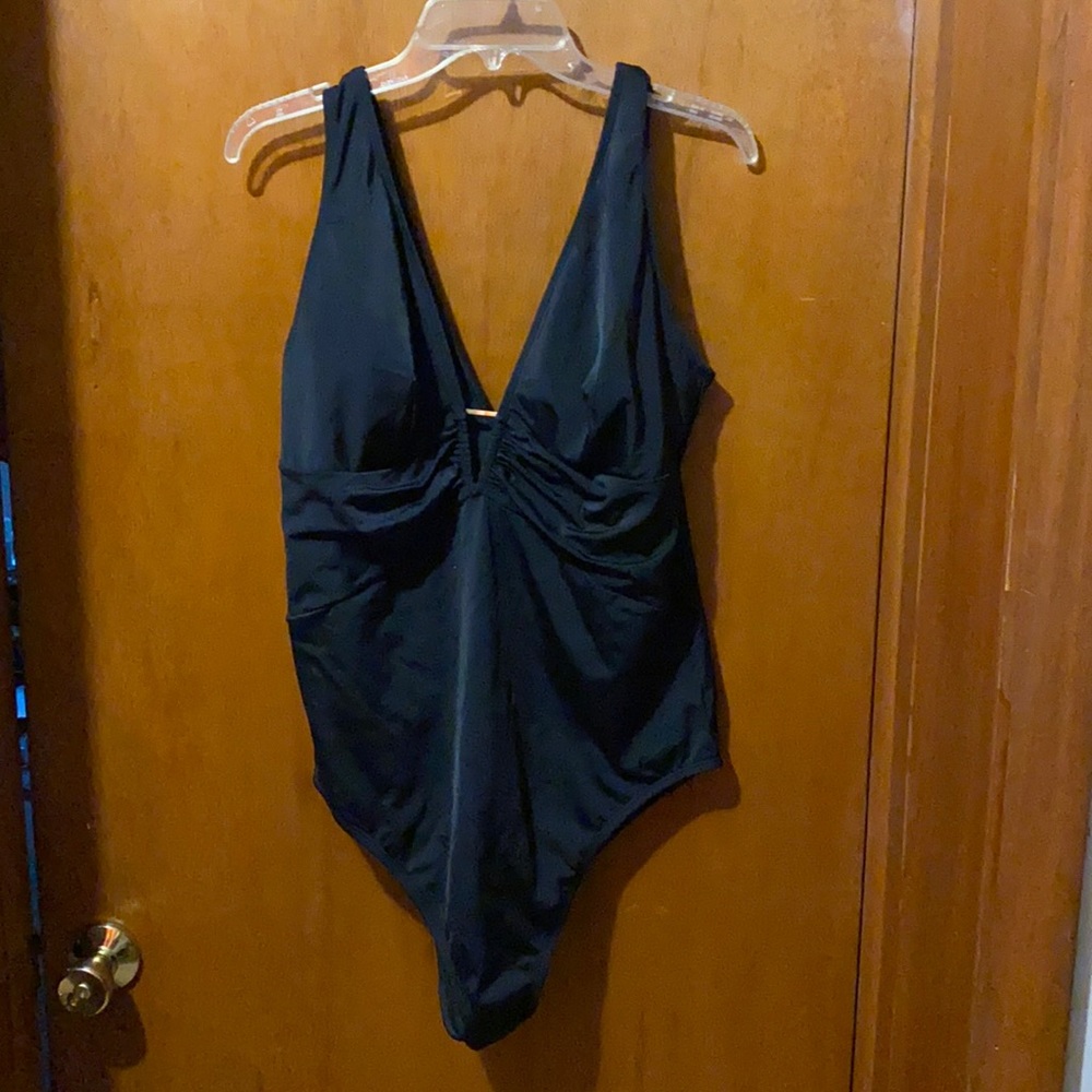 Black one piece swimsuit